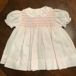 Baby Girl Smocked Petit Ami Hand Embroidered Dress